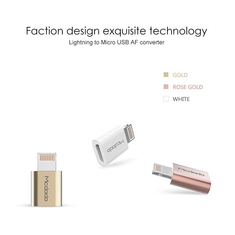 Mcdodo Lightning преобразователь Micro USB адаптер зарядки синхронизации данных Транс для