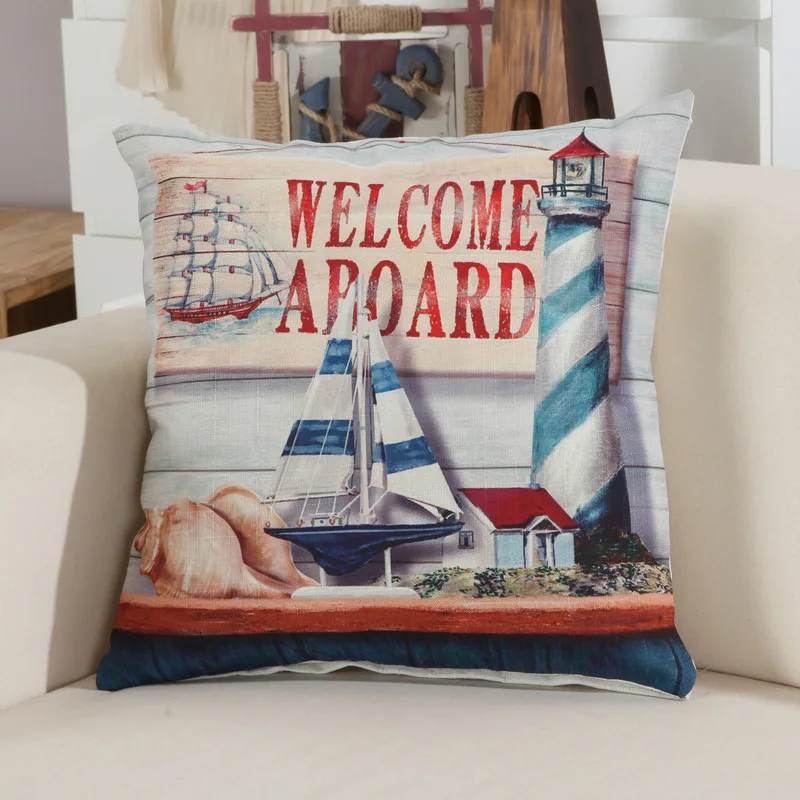 Простой анкер английская серия хлопковая и льняная Подушка для домашнего