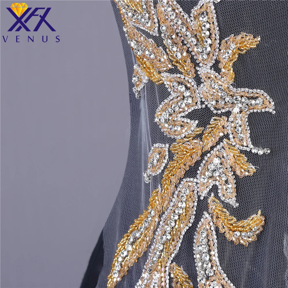 XFX VENUS Pretty камень для пришивания beads большой размер с бисером участки разразы