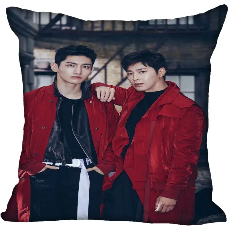 Пользовательский TVXQ! Наволочки с принтом квадратная шелковая наволочка для дома декоративная атласная Наволочка на молнии(одна сторона - Цвет: 9