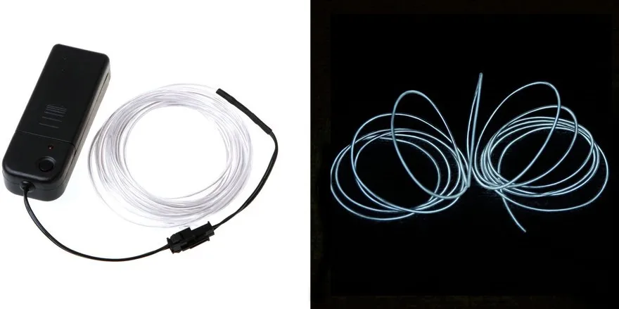Гибкая неоновая Светодиодная лента декоративный светильник с проводом для