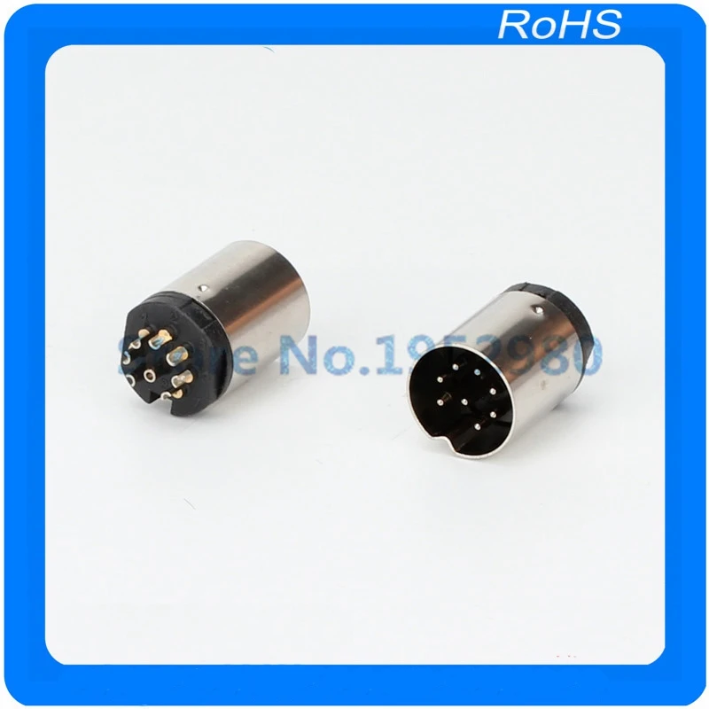 20 шт./лот металлический 8 контактный Стандартный Штекерный разъем адаптер для