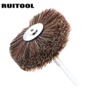 Полировальный диск 85*6 мм, шлифовальный круг из конского волоса, проволочная щетка для резьбы по дереву, ювелирных изделий, бриллиант, 1 шт.