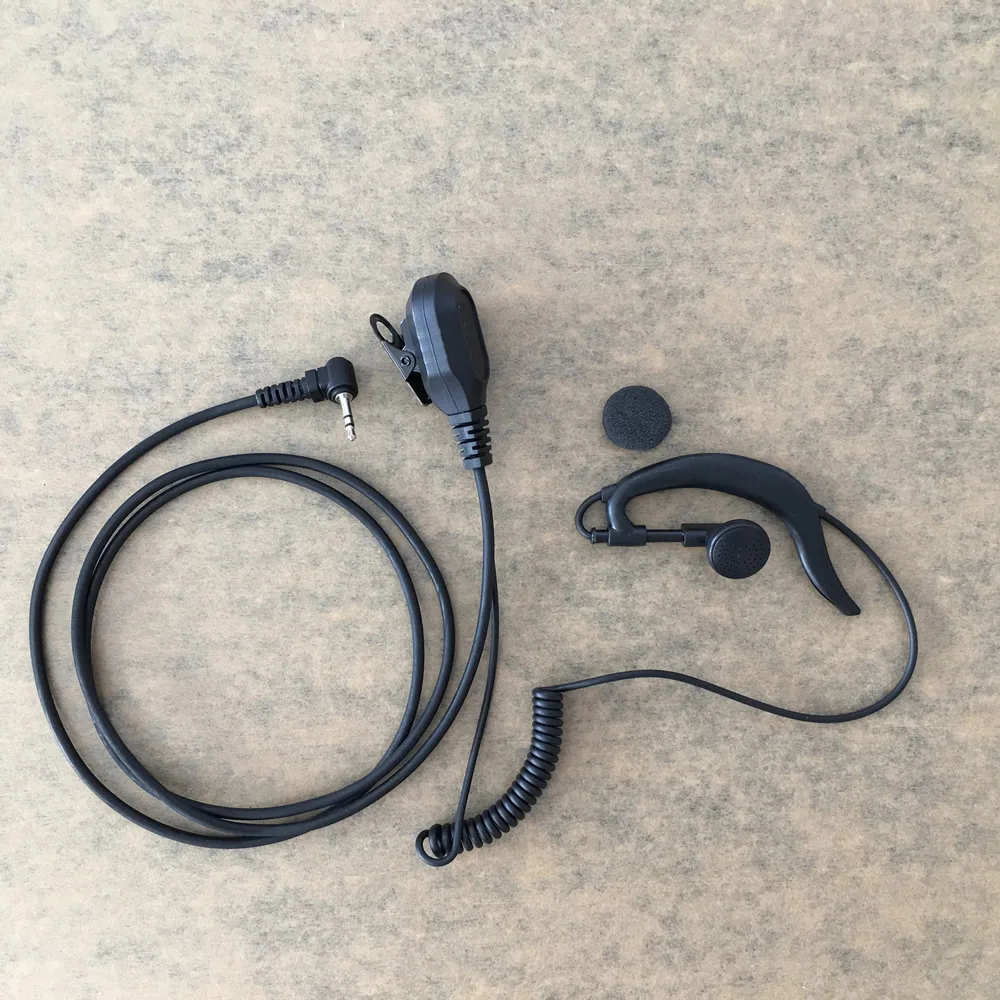 

10PCS 2.5mm 1Pin G-Shape Earpiece Headset PTT MIC For Motorola Walkie Talkie For T6200 T5428 MH370 Radios Wholesale
