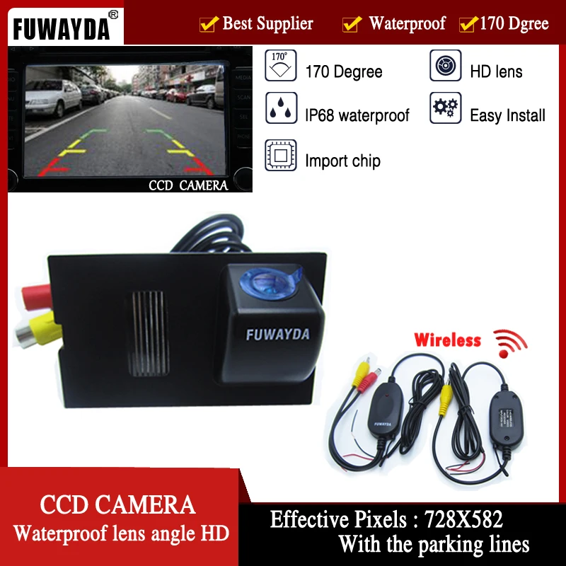 

FUWAYDA Wireless CCD HD Car Rear View Camera Reverse parking Camera for Land Rover Discovery Range Rover Sport Freelander