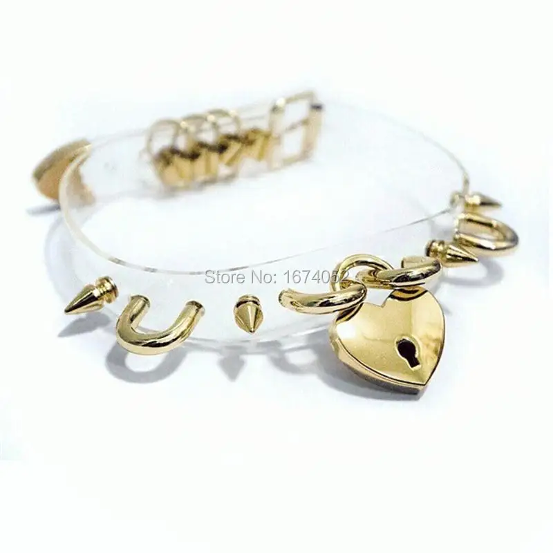 Харадзюку панк готика 100% ручная работа прозрачный ПВХ ключ-сердце замок-чокер