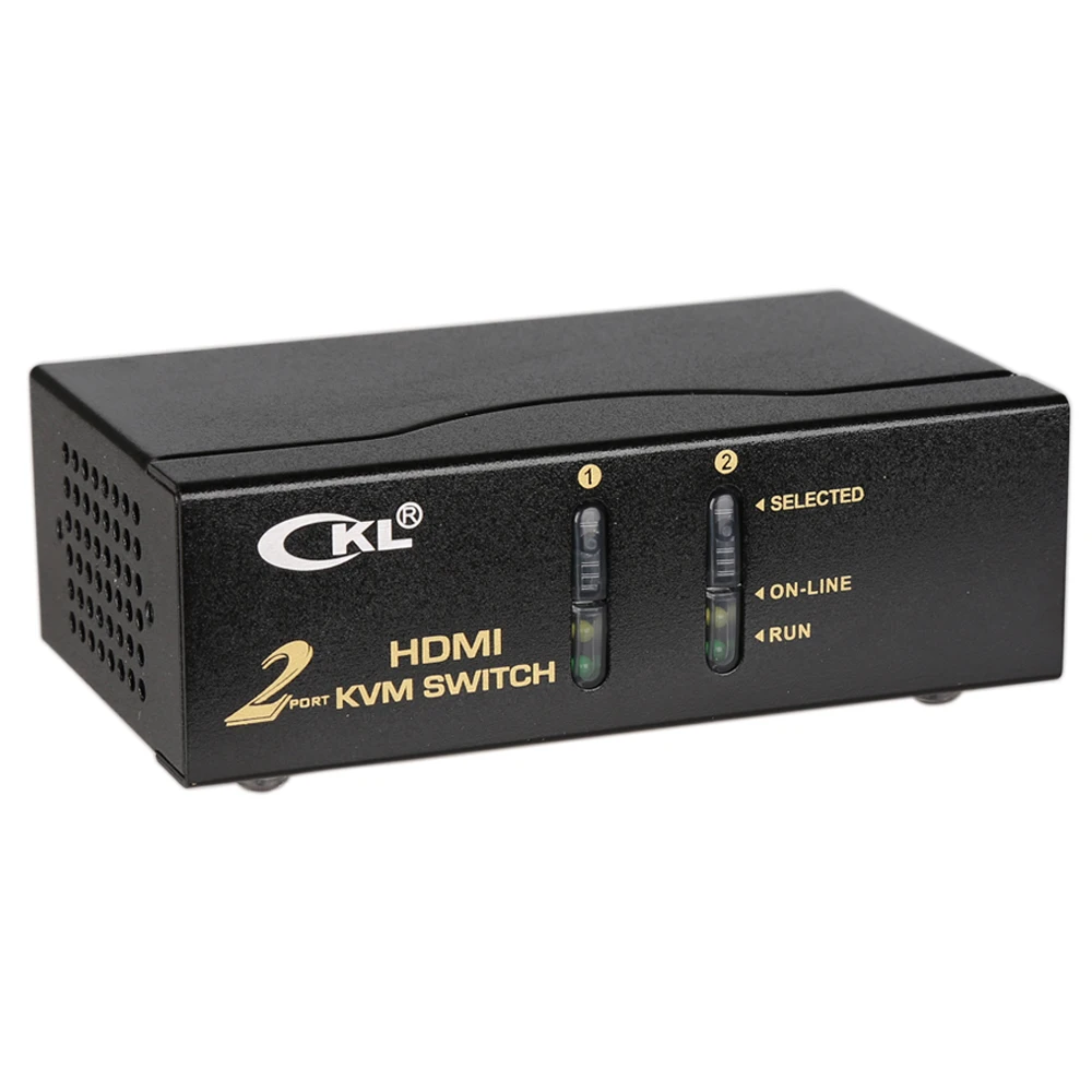 USB Автоматический HDMI KVM переключатель 2 порта с кабелями ПК монитор клавиатура