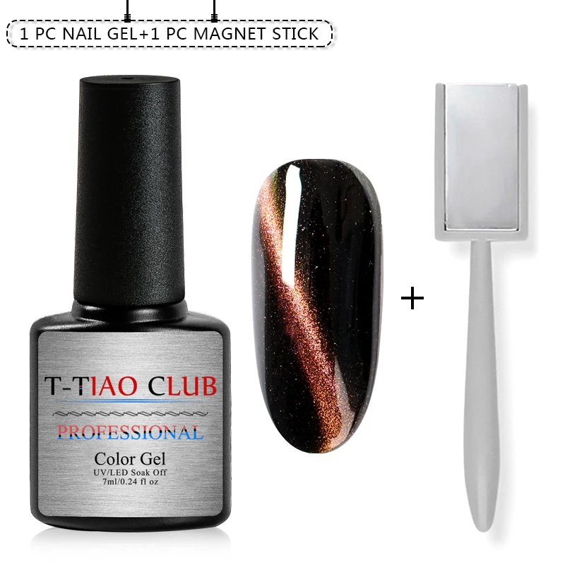 2pcs/set Cat Eye Gel Polish Magnet Stick Set Chameleon 3D Eyes UV Nail Soak Off Long Lasting Led Varnish | Красота и здоровье