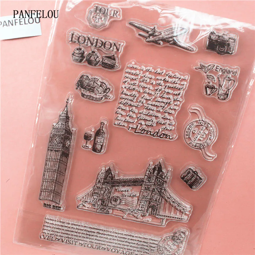 PANFELOU Tower bridge прозрачный силиконовый штамп/печать для скрапбукинга/фотоальбома