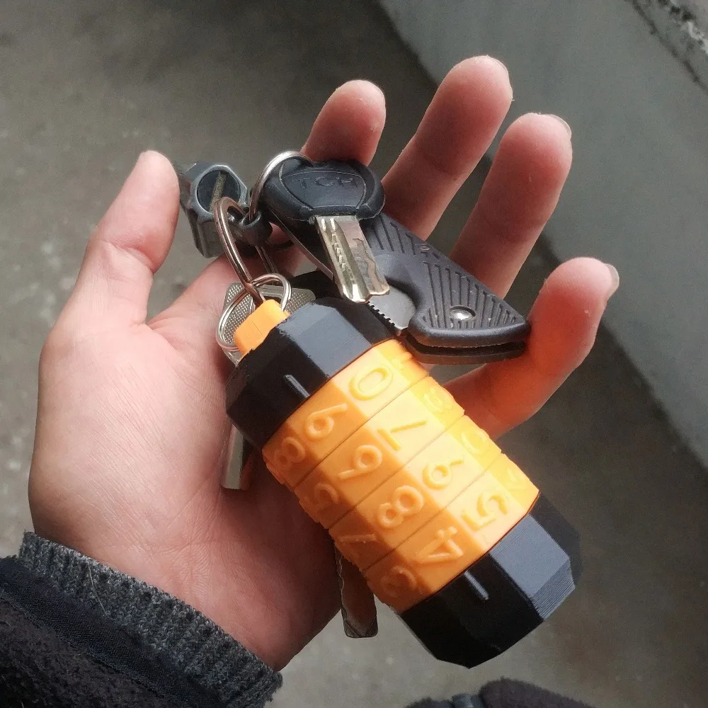 3D печать своими руками металлический замок с паролем Cryptex персонализированный