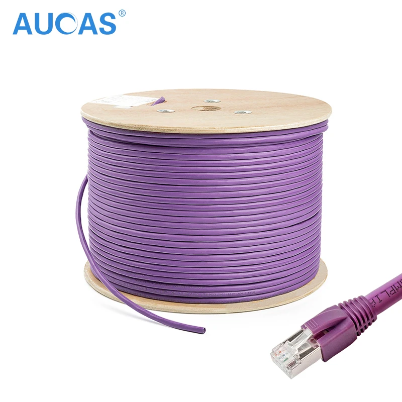 AUCAS высокоскоростной качественный CAT7 SFTP LAN кабель экранированный 10 гигабитный