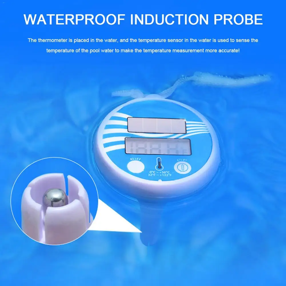 Новый термометр для бассейна на солнечной батарее цифровой плавающий датчик