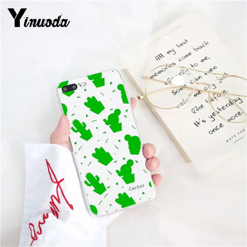 Yinuoda конфетный цветной чехол для телефона с принтом листьев банана iPhone 6S 6plus 7plus 8