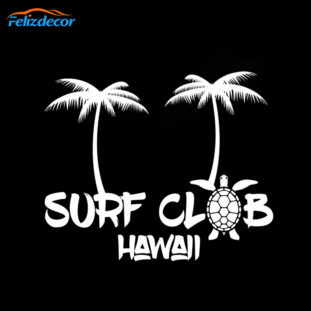 Романтическая наклейка с пальмами для серфинга и клуба Гаваи современные