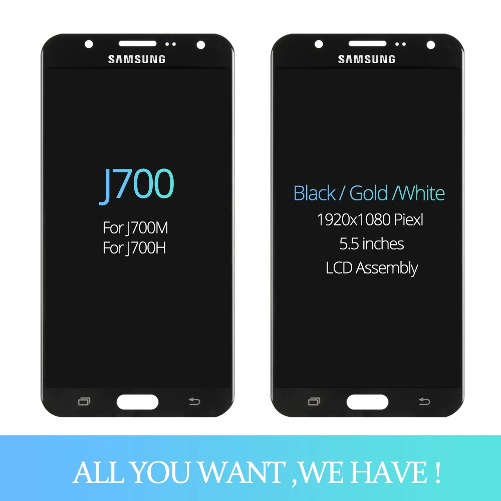 J7 дисплей для samsung Galaxy J7 J700 ЖК-дисплей+ сенсорный экран дигитайзер в сборе для samsung J700 J700F J700M lcd