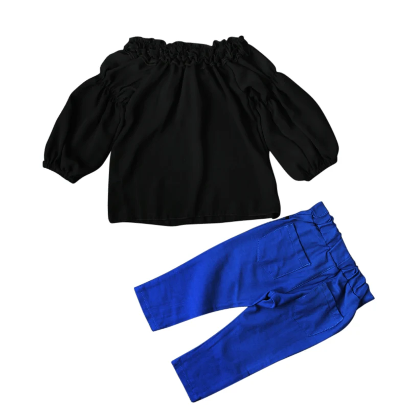 Коллекция 2017 года комплект из 2 предметов Детский костюм Модный одежды для