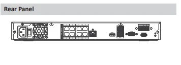 Dahua H.265 NVR 4k английская версия с 2 портами SATA 8 POE 4K 8ch рекордер для IP камеры система