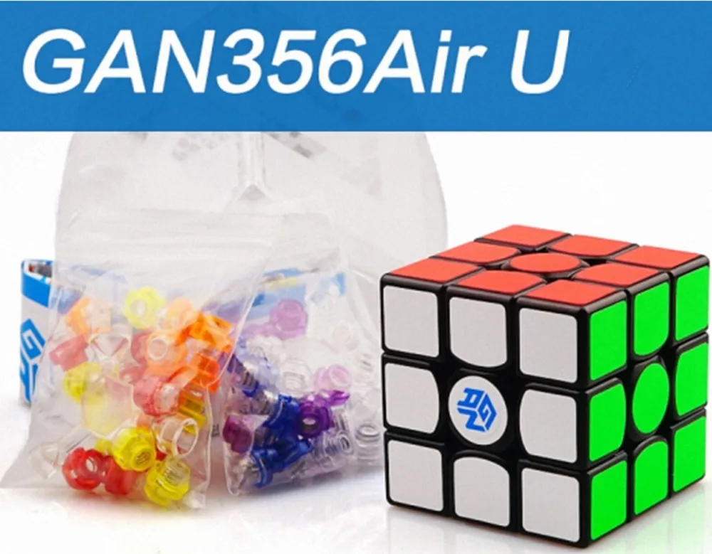 Магический куб специальный заказ Ссылка(Gans 356S V2 черный куб Gan 356 Air Master UM speed cube) GAN AIR SM 3X3 Магнитный скоростной куб