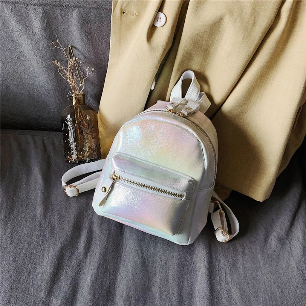 Новинка 2019 стильная модная женская сумка для студентов однотонный рюкзак