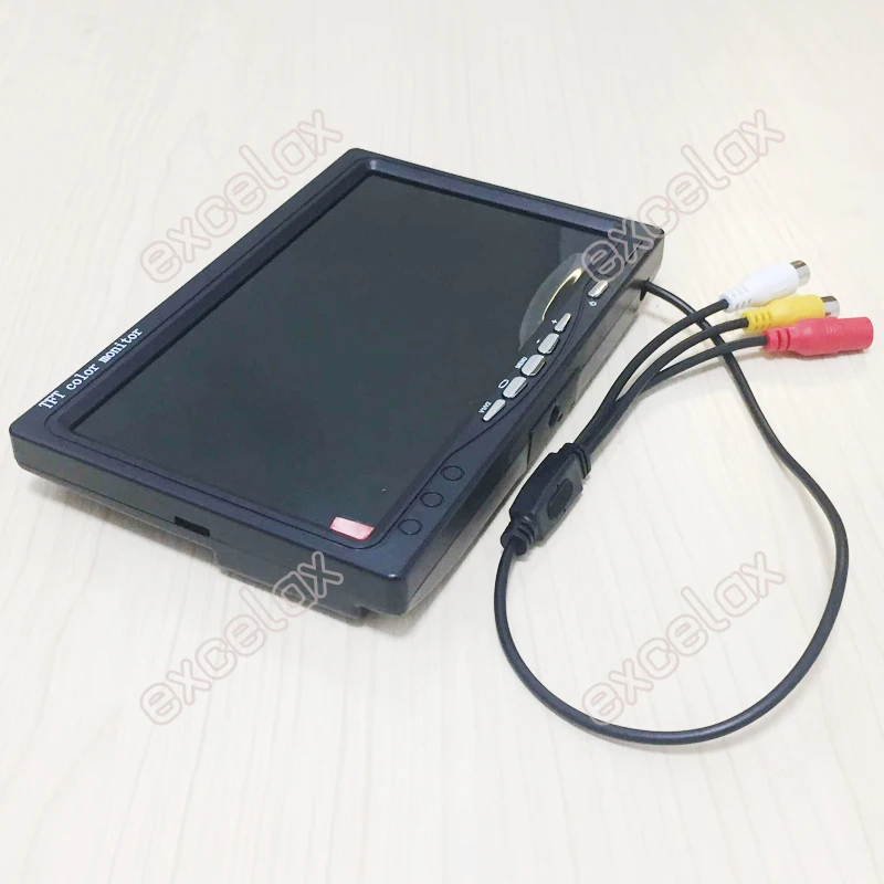 7 дюймовый 800x480 AV порт 2 канальный видеоаналоговый монитор цветной TFT ЖК дисплей
