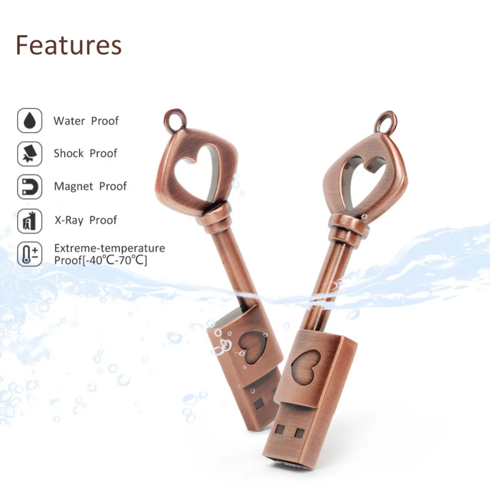 USB флеш накопитель Love Key подарок на день Святого Валентина День матери свадьбу