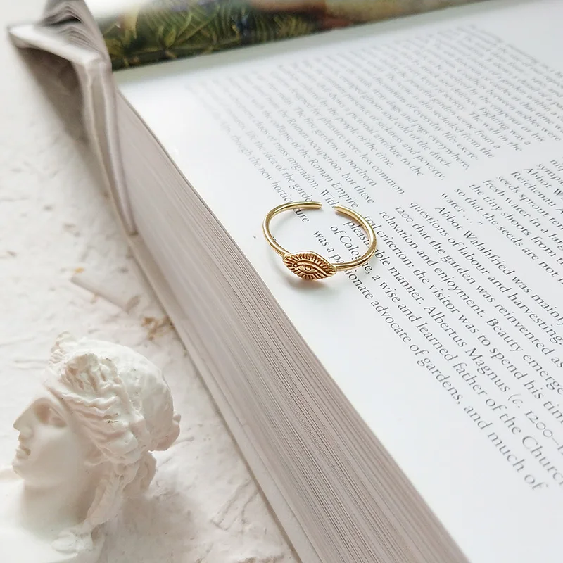 WTLTC 925 пробы серебряные Маленькие Кольца для большого пальца глаз женщин