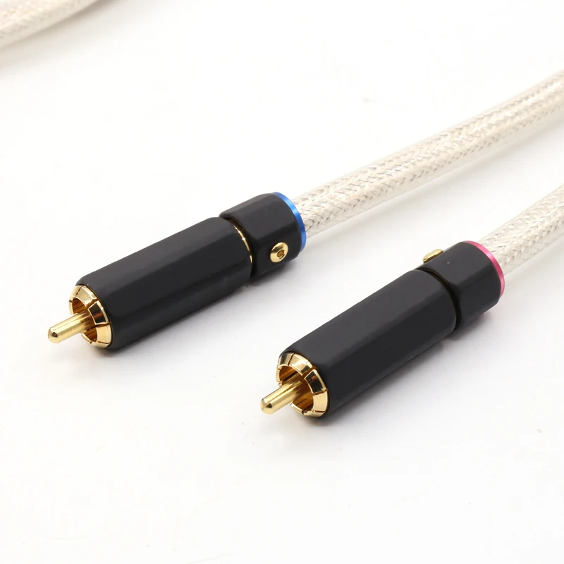 

Pair QED signature occ Silver-Plated copper RCA male to XLR male Audio Interconnect Cable