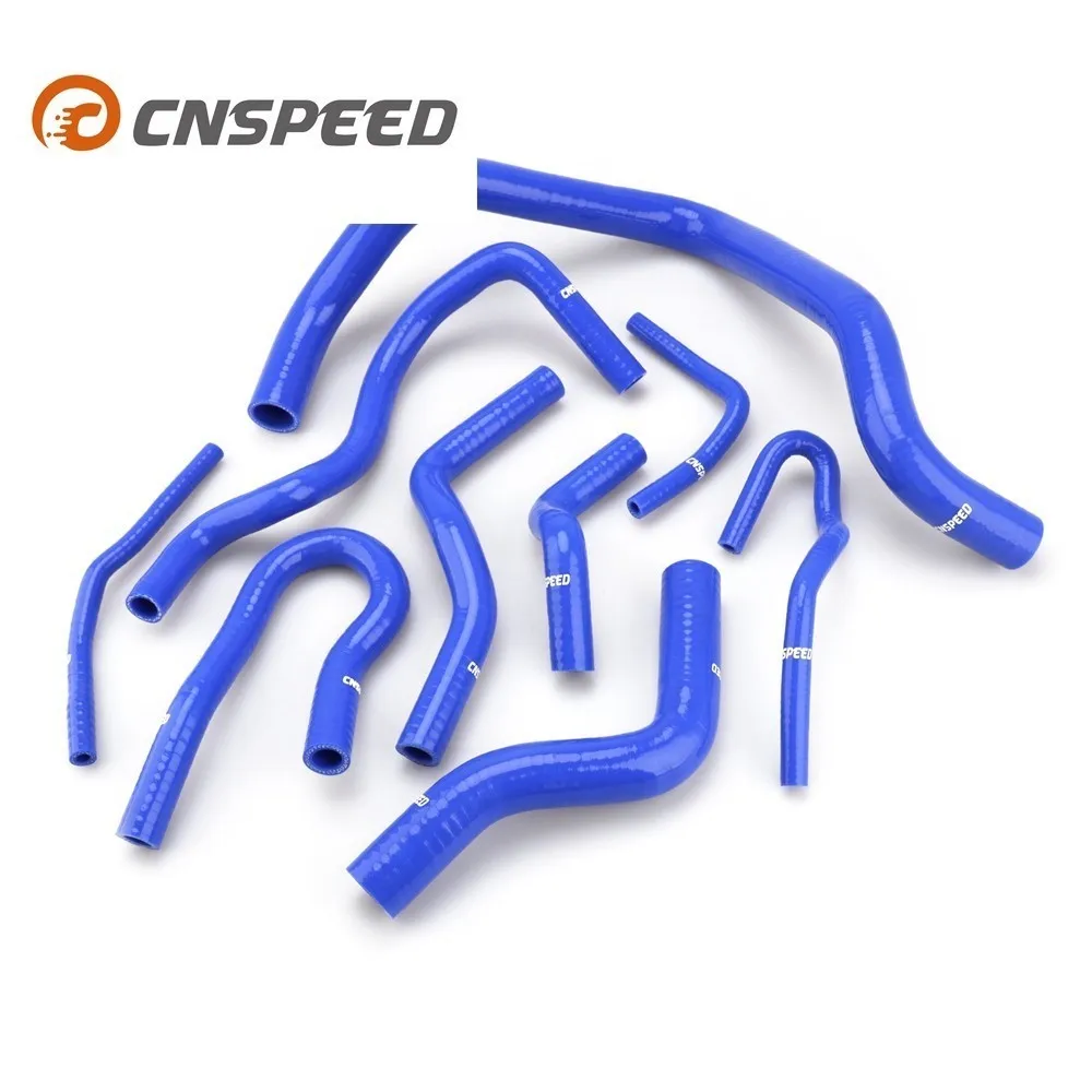 CNSPEED 9 шт. силиконовый шланг радиатора охлаждающей жидкости набор силиконовых