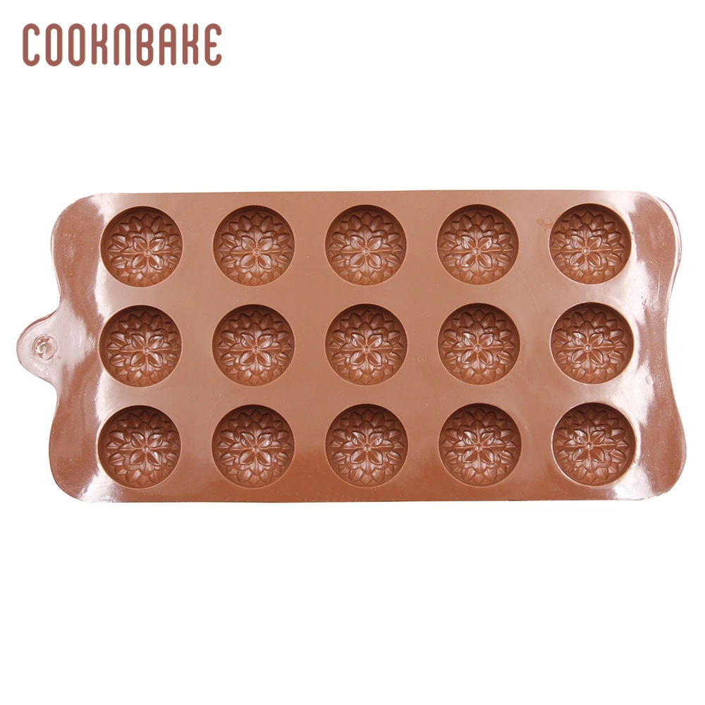 COOKNBAKE silicone chocolate molds flower design ice candy gummy jello mold soap pudding pastry mold cake decorating bake tool