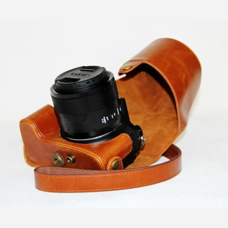 Чехол из искусственной кожи для камеры Panasonic Lumix FZ1000 чехол для камеры с плечевым ремнем