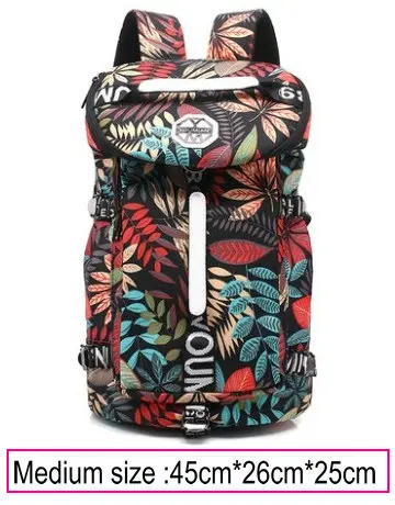 medium red 36L дорожный рюкзак для ноутбука, женский рюкзак, школьные сумки для девочек-подростков, цветочный принт, rugzak back pack kippling, женский рюкзак - Цвет: medium red