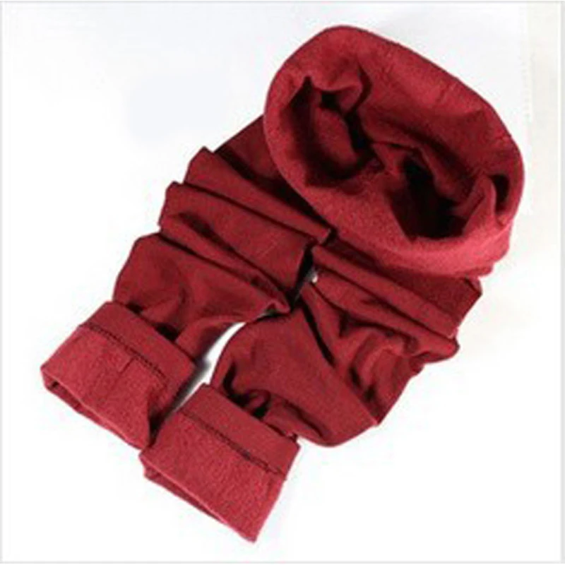 Red Ankle Tights 2 вида, Зимние Модные женские колготки высокого качества, трикотажные колготки, колготки, женские, теплые, эластичные, тонкие, теплые колготки - Color: Red Ankle Tights