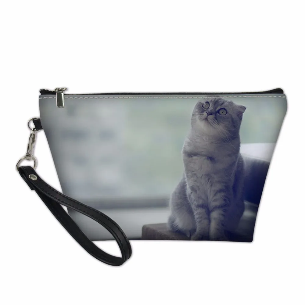 

Scottish Fold Car Kitten 3D Printing For Student Cosmetic Bag Case For Kids Girls Pencil Case As Christmas Gift Happy New Year