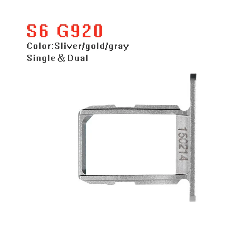 Серебряный/золотой/серый одиночный/двойной держатель sim карты слот контейнер для