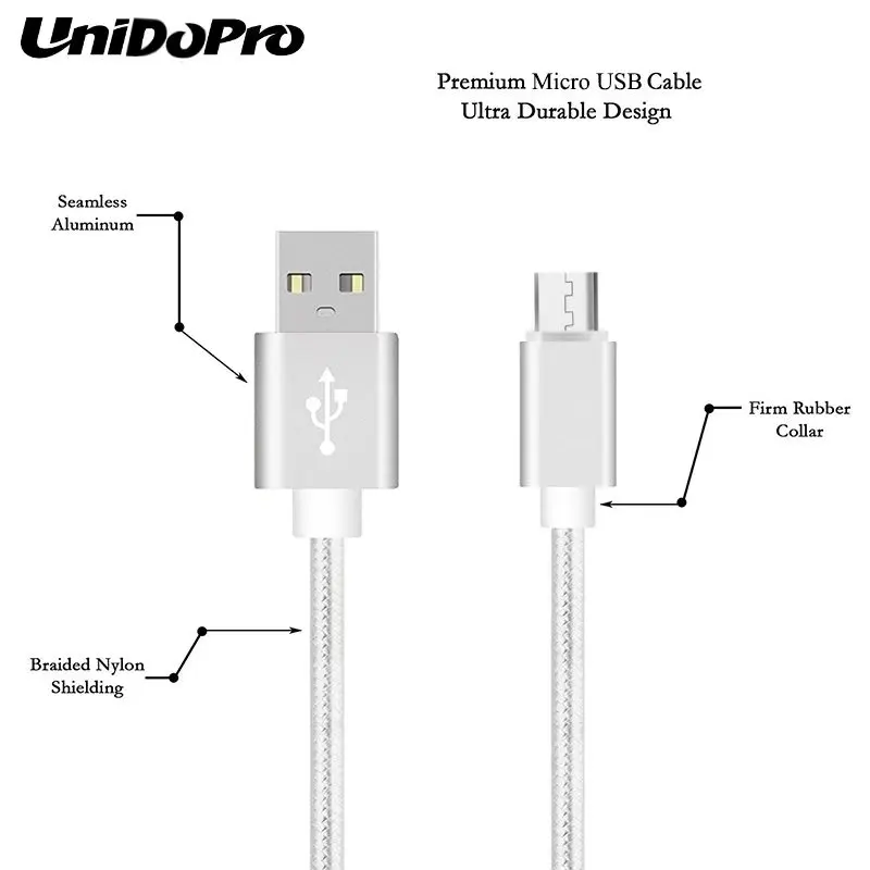 Быстрое зарядное устройство Micro USB 3FT для смартфонов Alcatel Tetra U3 2018 U50 5V 3L 3X 3V 1X 1C 1 3 5