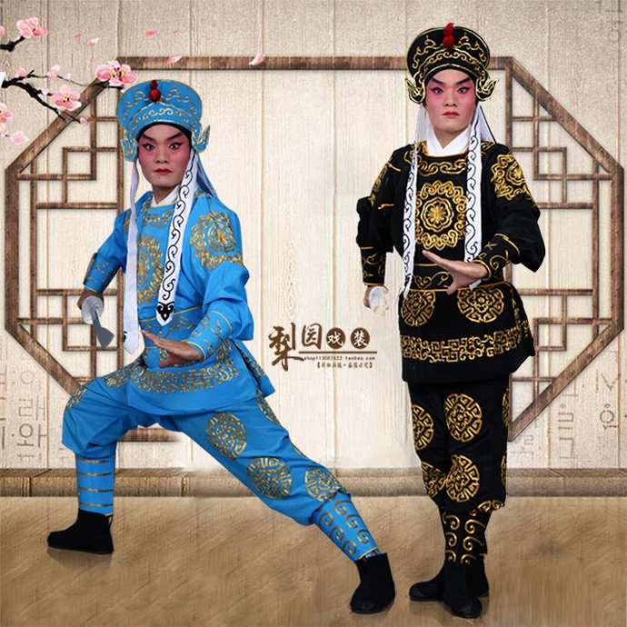 Beijing Opera men clothing HuangMei Drama Outfit generals soldiers walk Peking Opera costume man Film and television stage Wear