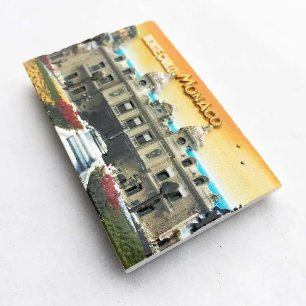 1pcs 3D Resin Monaco Tourist Souvenirs Fridge Magnets Monte Carlo Grand Casino Refrigerator Magnetic Sticker Home Decor|Магниты на