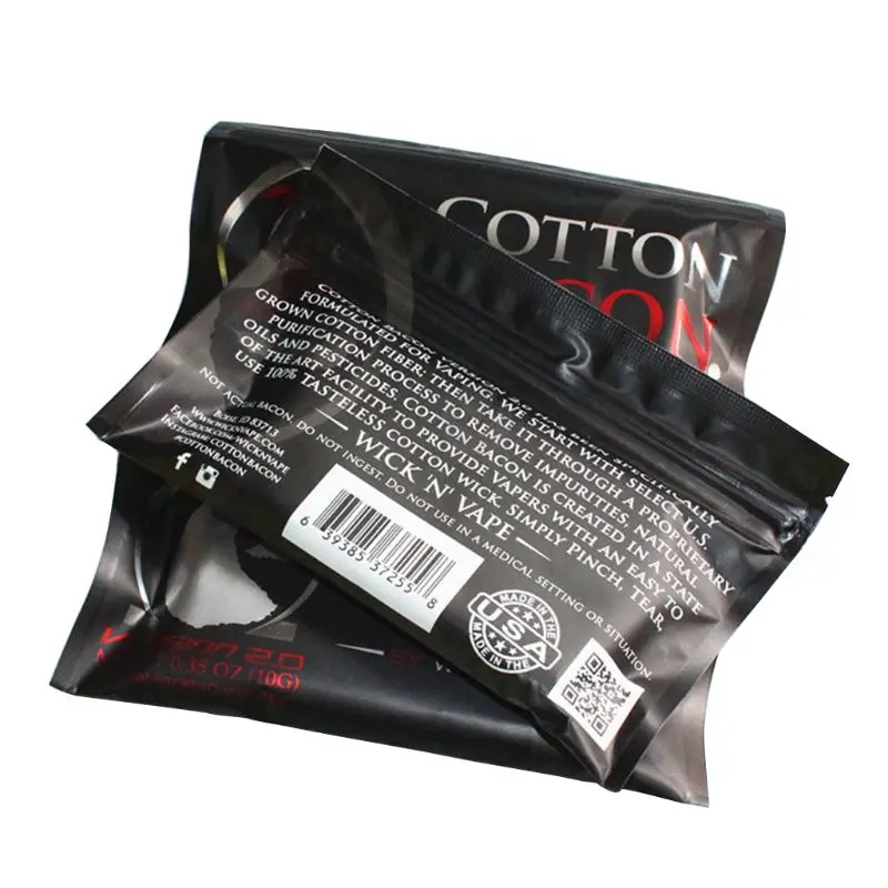 

1Pack cotton For RDA RBA Atomizer e cig DIY Electronic Cigarette Heat Wire Organic cotton