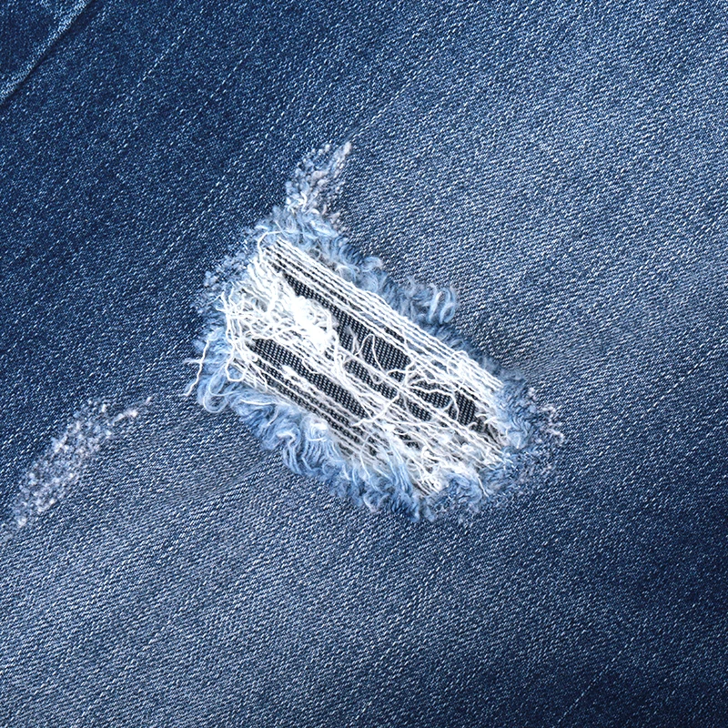 Женские свободные джинсы LEIJIJEANS модные &quotрваные&quot синие джинсовые брюки полной