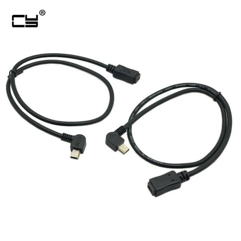 1 5 м/0 м 90 градусов левый и правый угловой мини USB Тип B контактный разъем папа к