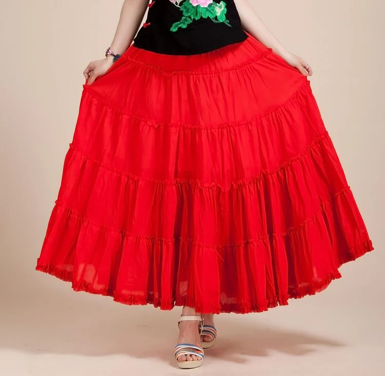 2019 сандалии Богемия женские длинные пляжные юбки размера плюс летнее платье со