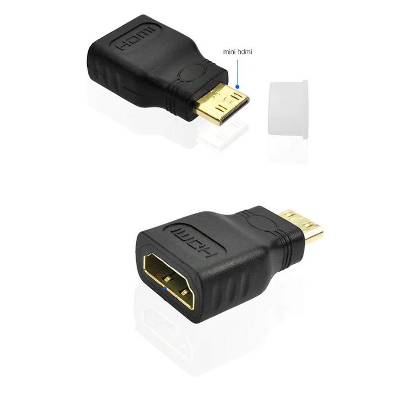 5 шт. позолоченный Mini HDMI male to female hd конвертер Multi function Видео устройство переходник