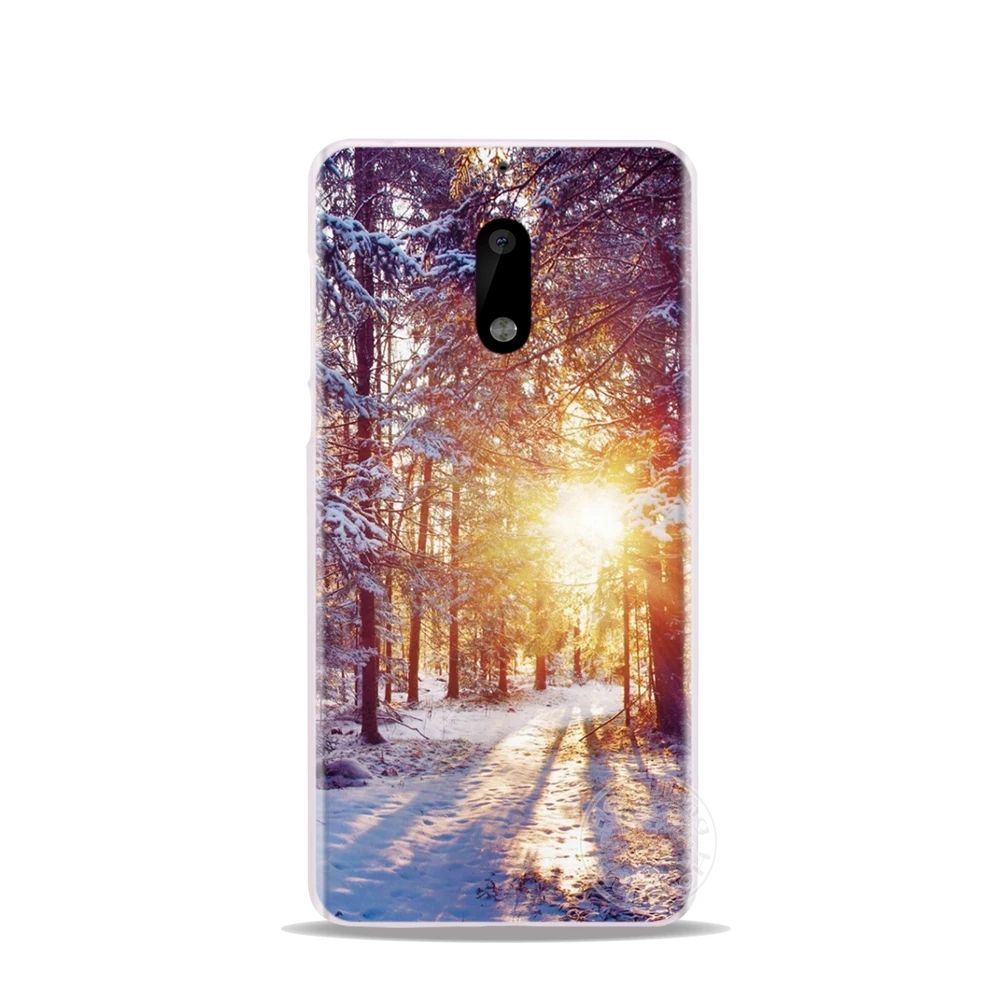 HAMEINUO на зиму с принтом в виде снежинок крышка чехол для телефона для Nokia 9 8 7 6 5 3 Lumia 630 640 640XL