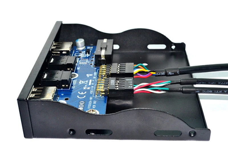 Высокоскоростной 9 дюймовый до 2 х портов USB 0 Hub USB2.0 передняя панель + HD аудио
