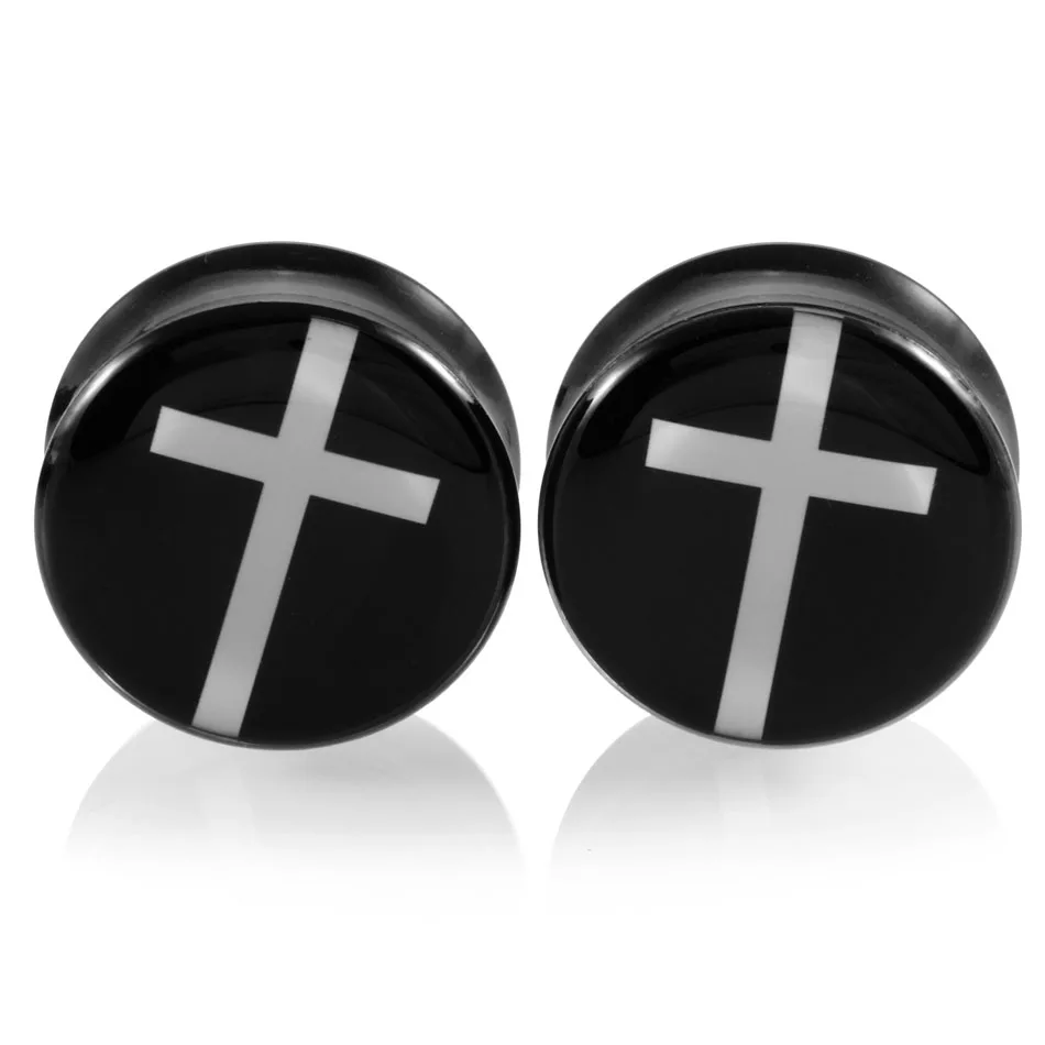 Акриловые ушные пробки серьги туннели 2 шт.|double flare|earring gaugestunnel earrings |