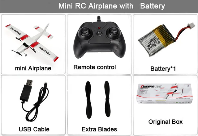 1Pc Battery RC самолет EPP планер из пеноматериала самолет с гироскопом 2,4G 2CH RTF пульт дистанционного управления размах крыльев самолет забавные Мальчики самолеты интересные игрушки - Цвет: 1Pc Battery