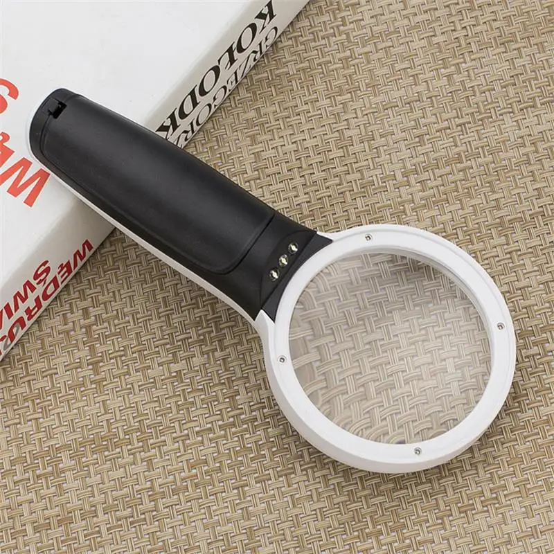 10X Высокое разрешение двойной зеркало оптическое 3 светодиодный светильник для
