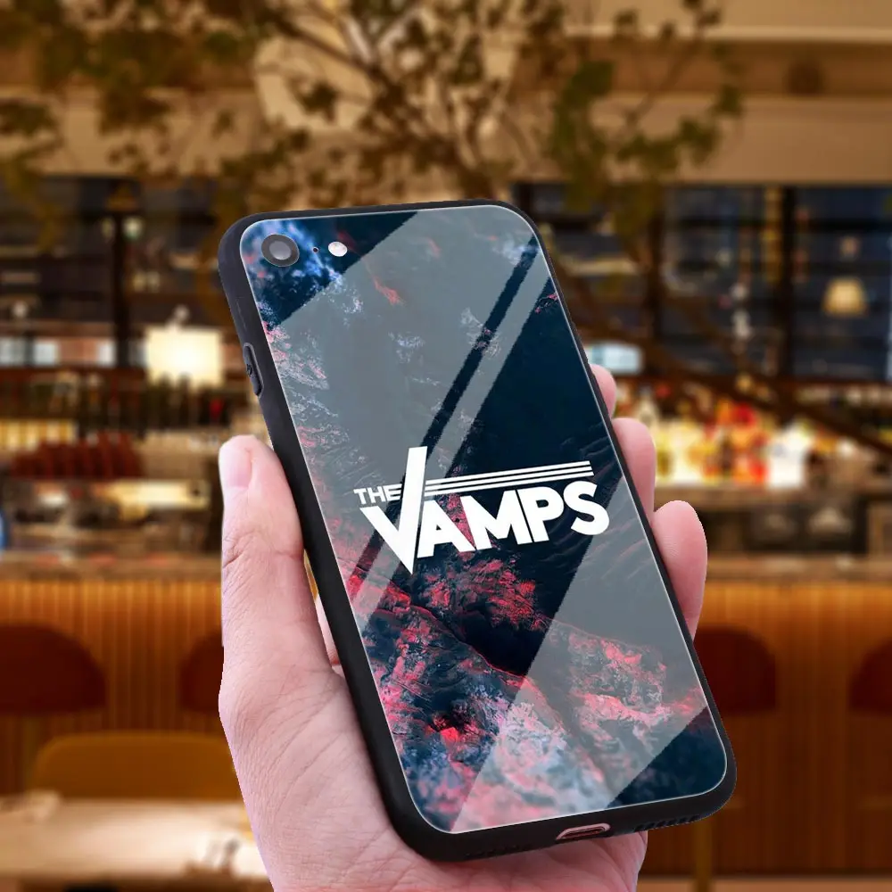 WEBBEDEPP Vamps полосы чехол из закаленного стекла для телефона Apple iPhone Xr Xs Max X или 10 8 7 6 6S