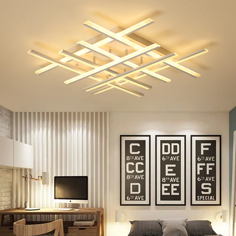 

Modern led Chandeliers ceiling For living room lights bedroom Home Dec lustre led plafonnier White Chandelier lighting fixtures