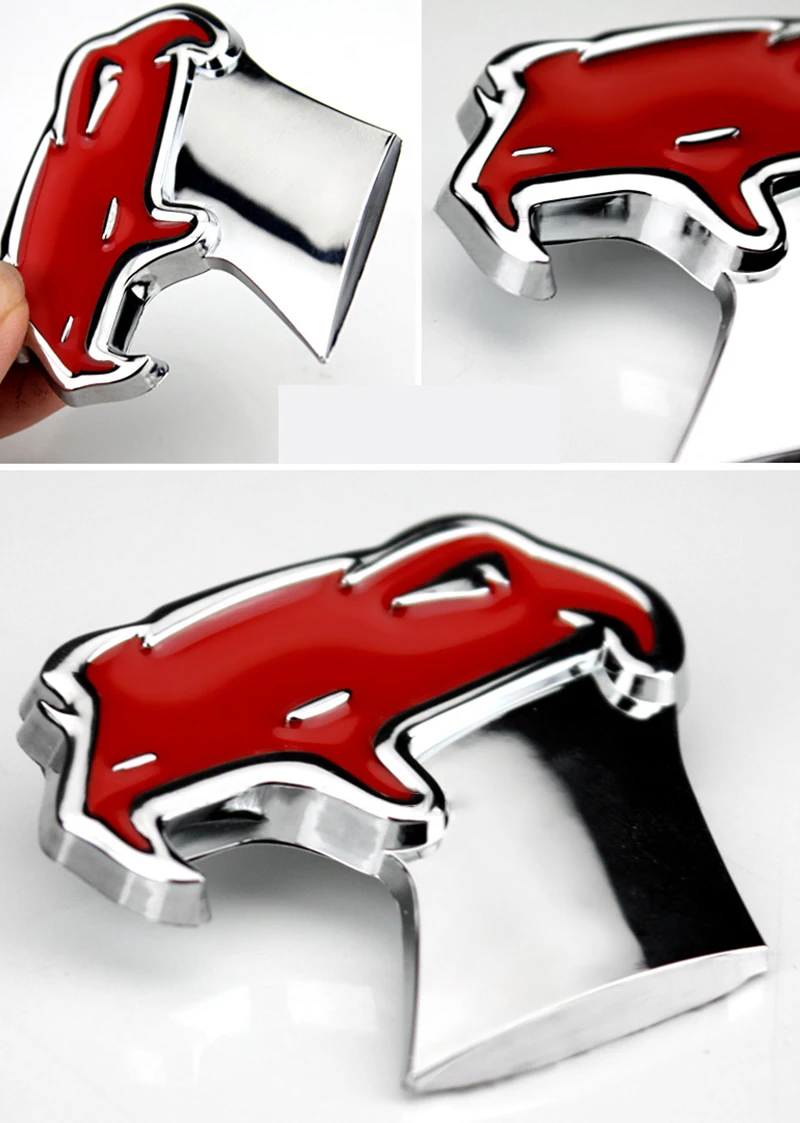3D металлический Красной головой змеи Стикеры для Dodge Viper Challenger Калибр RAM Charger